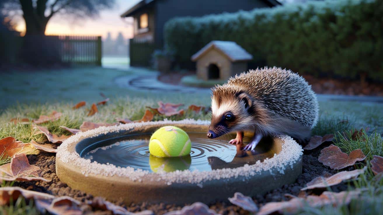 Basta una pallina?" : a dicembre 2025 voi potete salvare i ricci assetati nel vostro giardino