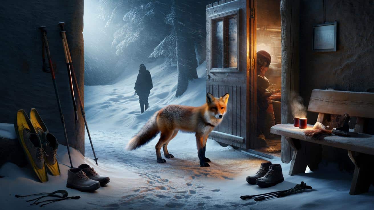 Bufera di neve sull’Appennino: al Passo della Calla spunta un ospite inatteso