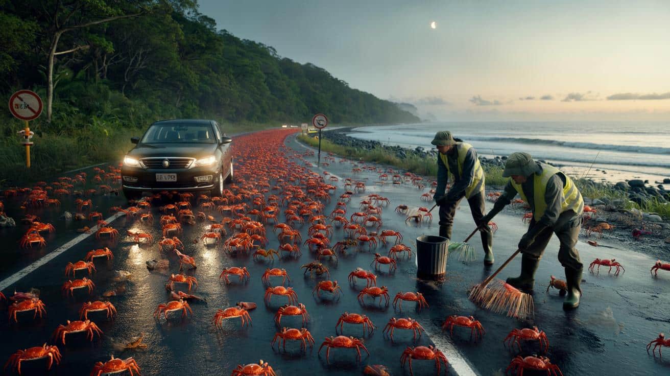 Devo cambiare strada per loro" : in dicembre 2025 anche tu cederai il passo ai granchi rossi?