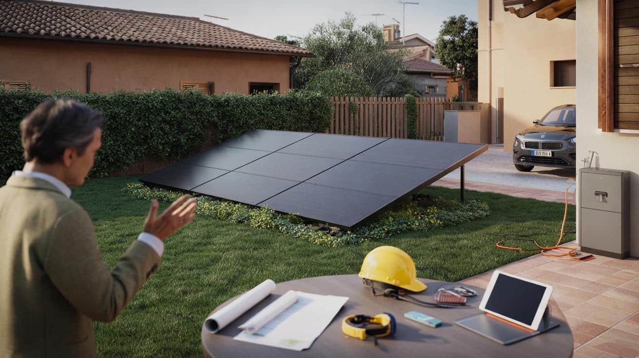 E se il vicino si lamenta?” : a dicembre 2025 possiamo mettere pannelli in giardino senza permesso?