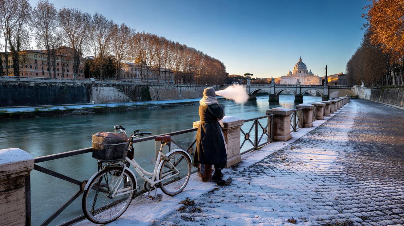 Freddo glaciale a Roma con il grecale, temperature sotto lo zero: quando e quanto dura il fenomeno
