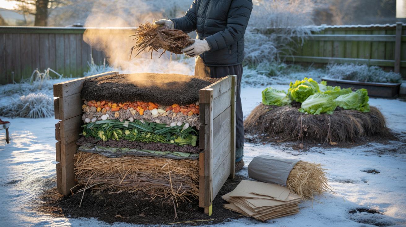 In inverno non si decompone nulla” : davvero? dicembre 2025 regola a strati scalda il tuo compost