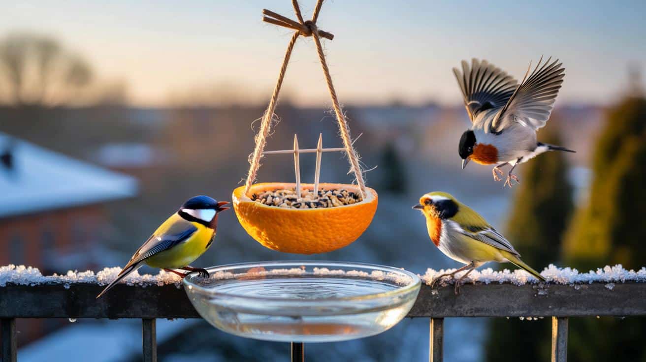 L’ho appeso ieri, stamattina erano già lì” : dicembre 2025, una buccia d’arancia e attiri uccelli