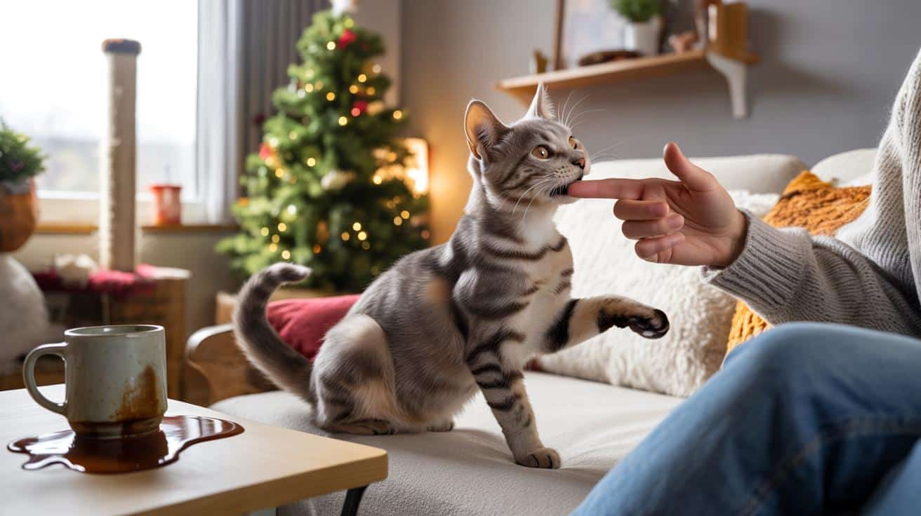 Mi coccola e un attimo dopo morde, perché?” : la verità scomoda sul tuo gatto a dicembre 2025